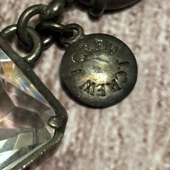 J.Crew Bronze Tone Clear Crystal Bracelet 7-3/4” - Picture 3 of 11